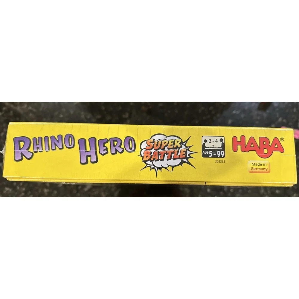 HABA Rhino Hero Super Battle - A Turbulent 3D Stacking Game Fun for All Ages New